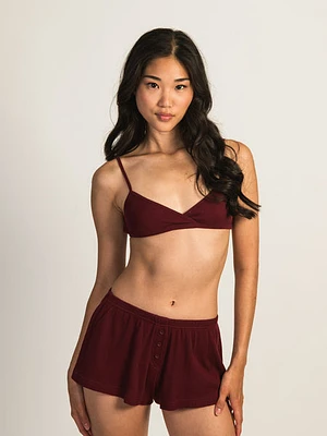 Harlow Iris Bralette - Burgundy