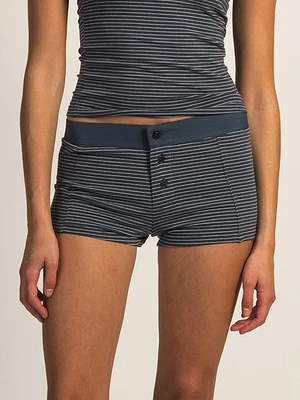 Harlow Briar Striped Short - Indigo