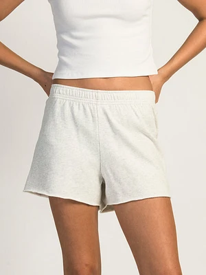 Harlow Sammy Melange Shorts - Heather Cloud White