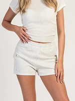 Harlow Heidi Fleece Cargo Short - Cloud