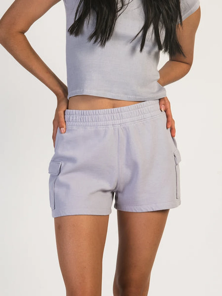 Harlow Heidi Fleece Cargo Short - Lavender