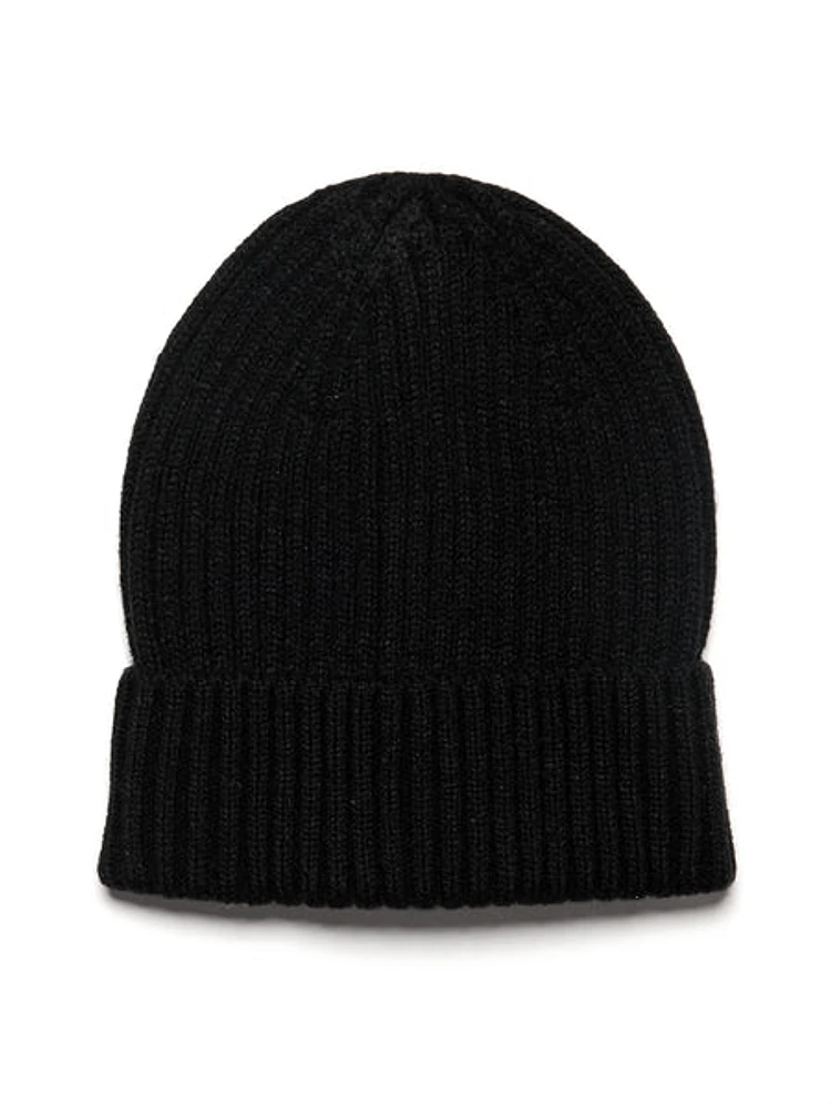 Harlow Mia Foldover Beanie - Black