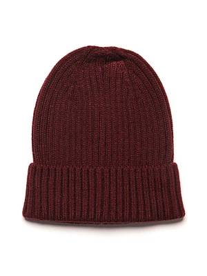 Harlow Mia Foldover Beanie - Burgundy