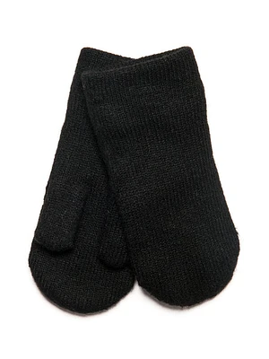 Harlow Classic Knit Mittens - Black