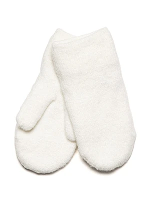 Harlow Classic Knit Mittens - Off-white