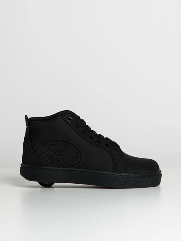 Kids Heelys Racer Mid Triple Black - Clearance