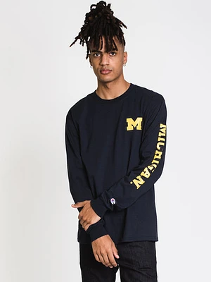 Champion Michigan Long Sleeve University Tee - Clearance