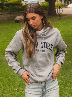 New York Embroidered Hoodie