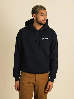 No Cap Embroidered Hoodie - Clearance