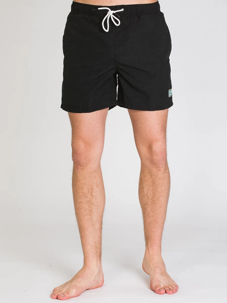 Island Haze Black Wave 15" Volley Short