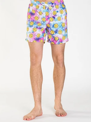 Island Haze Tie Dye Smiley 15" Volley Short - Clearance