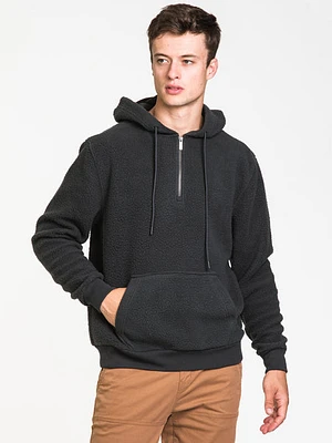 Kolby Black Draft 1/4 Zip Hoodie