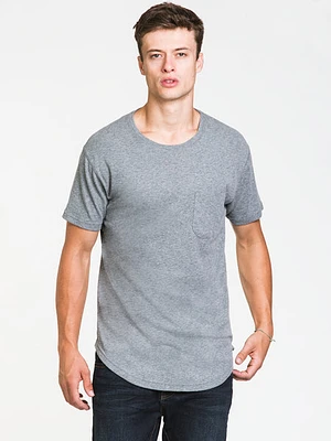 Kolby Slub Knit Long Line Tee - Clearance