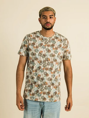 Kolby Eddie All Over Print Melange T-shirt - Clearance