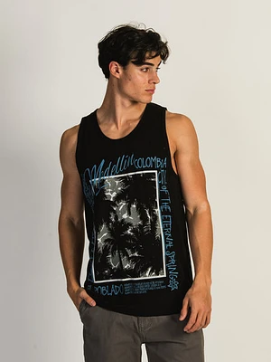 Kolby Paul Palm Tank - Black