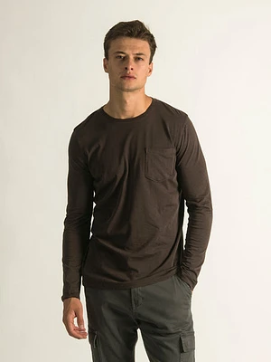 Kolby Garment Dye Long Sleeve Pocket T-shirt - Clearance
