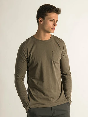 Kolby Garment Dye Long Sleeve Pocket T-shirt