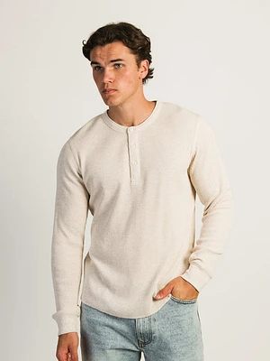 Kolby Waffle Henley - Oatmeal