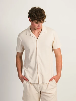 Kolby Waffle Shirt - Cream