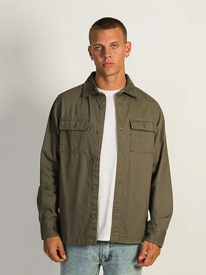 Kolby Twill Utility Jacket - Olive