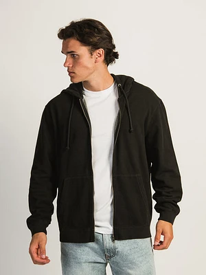 Kolby Parker Vintage Wash Zip Hood - Black