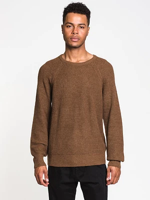 Mens Ribknit Crewneck Sweater - Clearance