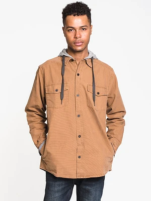 Kolby Collared Hoodie Button Up