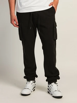 Kolby Vintage Wash Cargo Jogger - Black