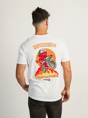 Last Call Running With The Devil T-shirt