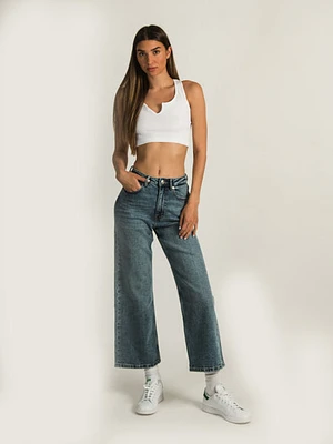 Only Juicey High Waist Wide Leg Jean - Clearance