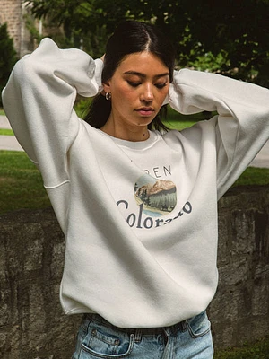 Princess Polly Colorado Oversized Crewneck Sweatshirt