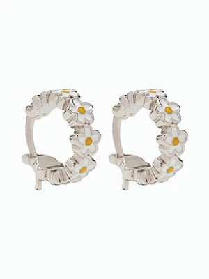 Pura Vida Painted Blooms Hoop Earrings