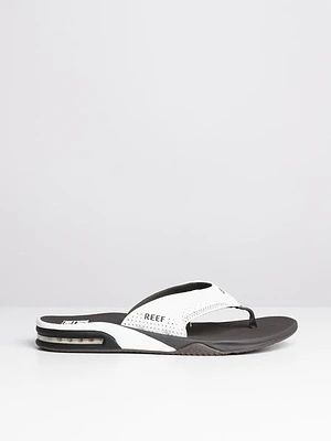 Mens Reef Fanning Grey/white Sandals