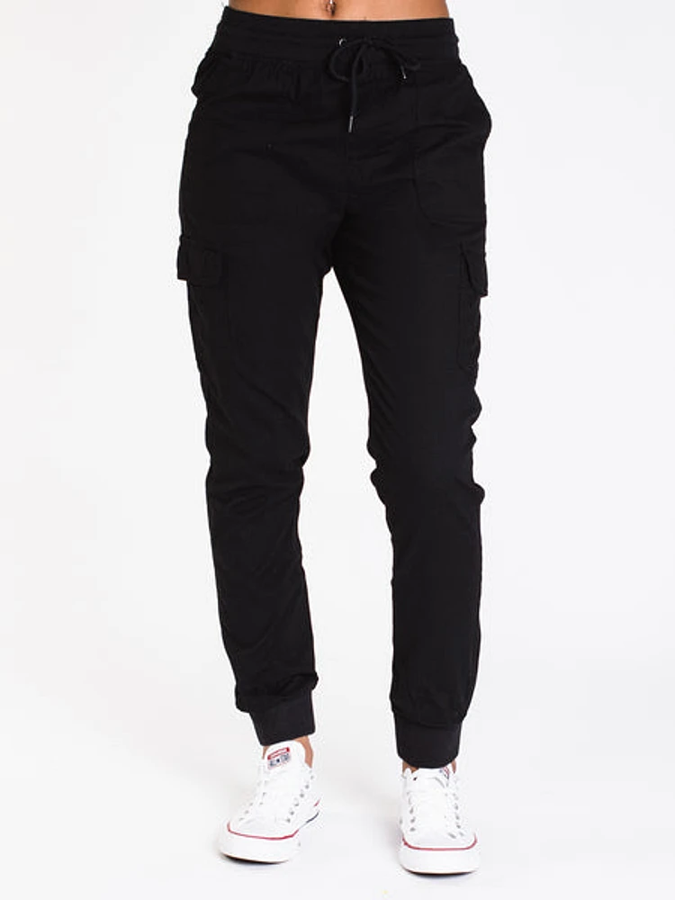 Harlow Cargo Jogger - Black