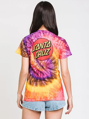 Santa Cruz Classic Dot Tie Dye T-shirt - Clearance