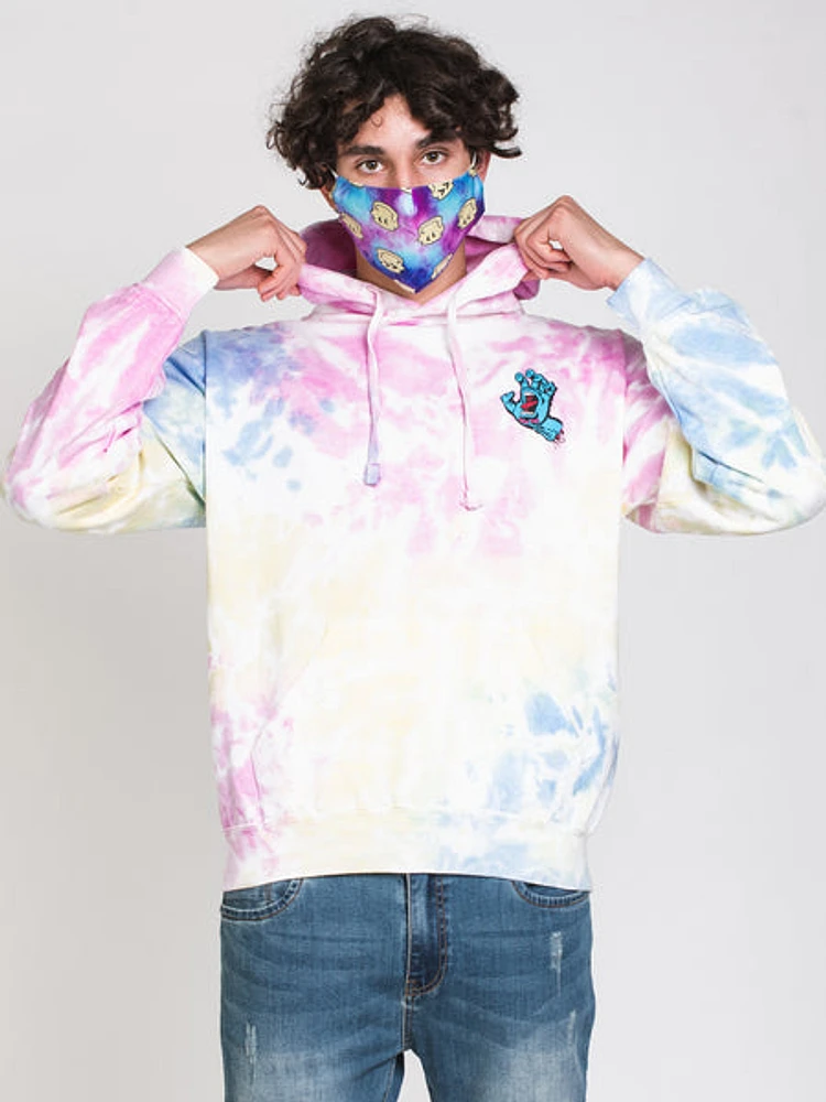 Santa Cruz Screaming Hand Pullover Tie Dye Hoodie - Clearance