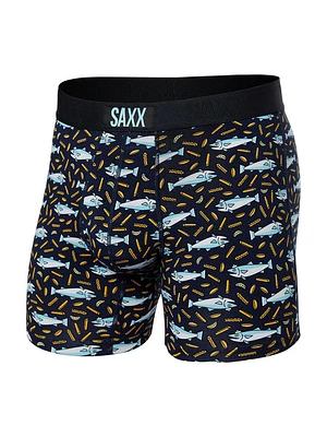 Saxx Vibe Boxer Brief- Fish & Chips Marin - Clearance