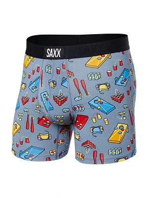 Saxx Vibe Boxer Brief- Beer Olympics Gris - Clearance