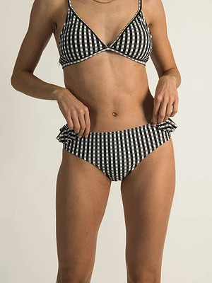 Skinny Dip Vichy Mid Rise Ruffle Bottom - Clearance