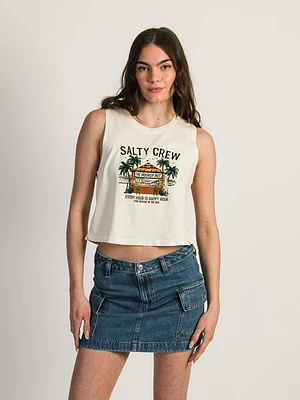 Salty Crew Hut Cropped Tank Top