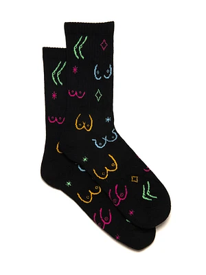 Scout & Trail Boobs Sock - Black