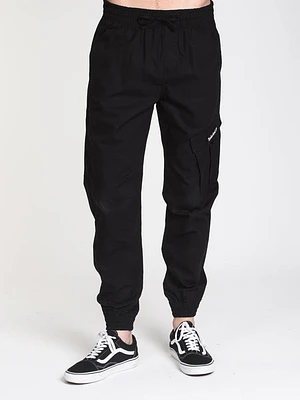 Mens Ripstop Cargo Jogger - Black - Clearance