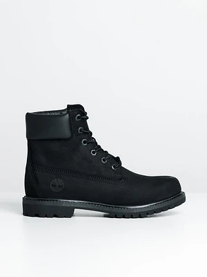 Womens Timberland Icon 6" Premium Black Nubuck Boots