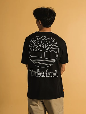 Timberland Back Tree & Linear Short Sleeve Logo T-shirt
