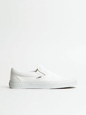 Womens Vans Classic Slip-on True White Canvas Shoes