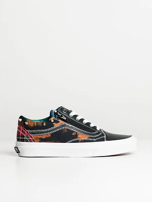 Womens Vans Old Skool Zip Tartan Daze Sneaker - Clearance