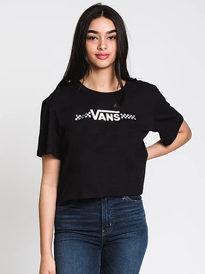 Vans Shine It Bell Crop Short Sleeve Tee-black - Clearance