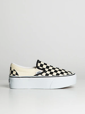 Womens Vans Classic Slip On Stackform - Checker