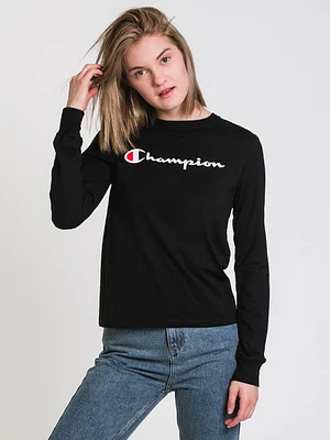 Champion Classic Script Long Sleeve Tee - Clearance