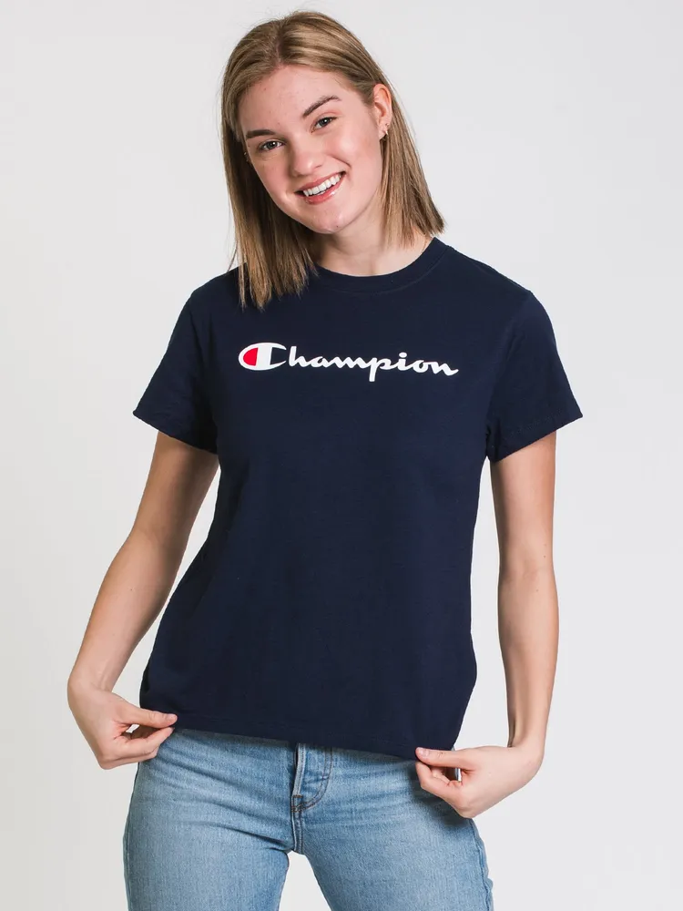 Champion Women's T-Shirt - Navy - S